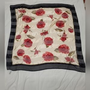 Osar De La Renta Floral Silk Scarf